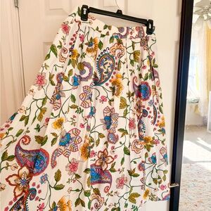 Floral Paisley Print Skirt